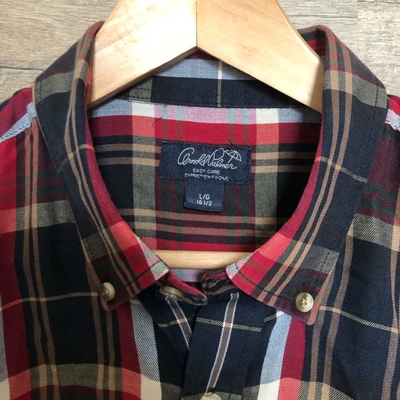 Arnold Palmer Golf Classic Plaid Men's Shirt Large - Picture 3 of 8